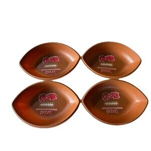 Rare Chi-Chi's Restaurant Football Shaped Salsa Bowls (4)